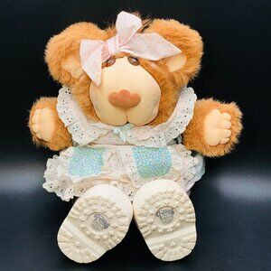 Vintage 1985 FURSKINS Xavier Roberts PERSIMMON Teddy Bear Plush: 15" - Coleco